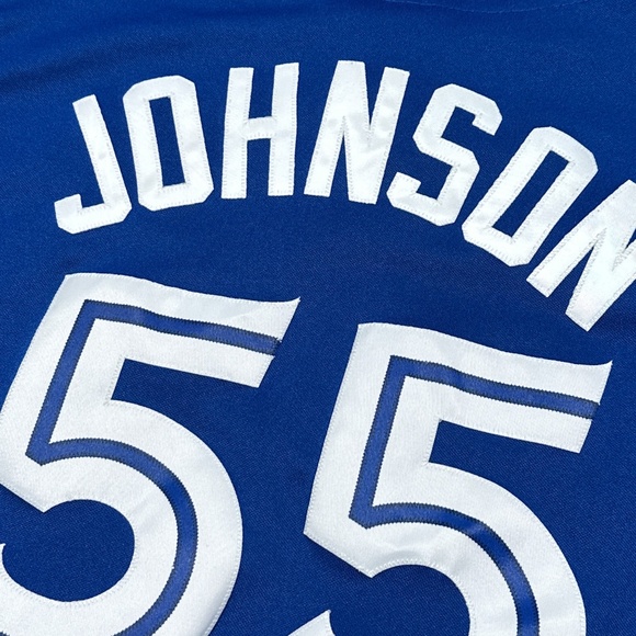 Vintage Y2K Majestic Toronto Blue Jays Josh Johnson 55 Baseball Jersey Mens M - Picture 10 of 11